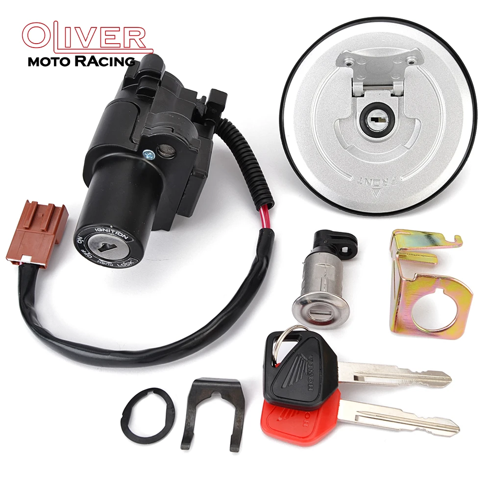 Tampa de combustível interruptor de ignição bloqueio do assento com kit chave para honda cb500 cbr500r ra cb500f fa cb500x xa 35010-mjw-a82 35010-mgz-a00
