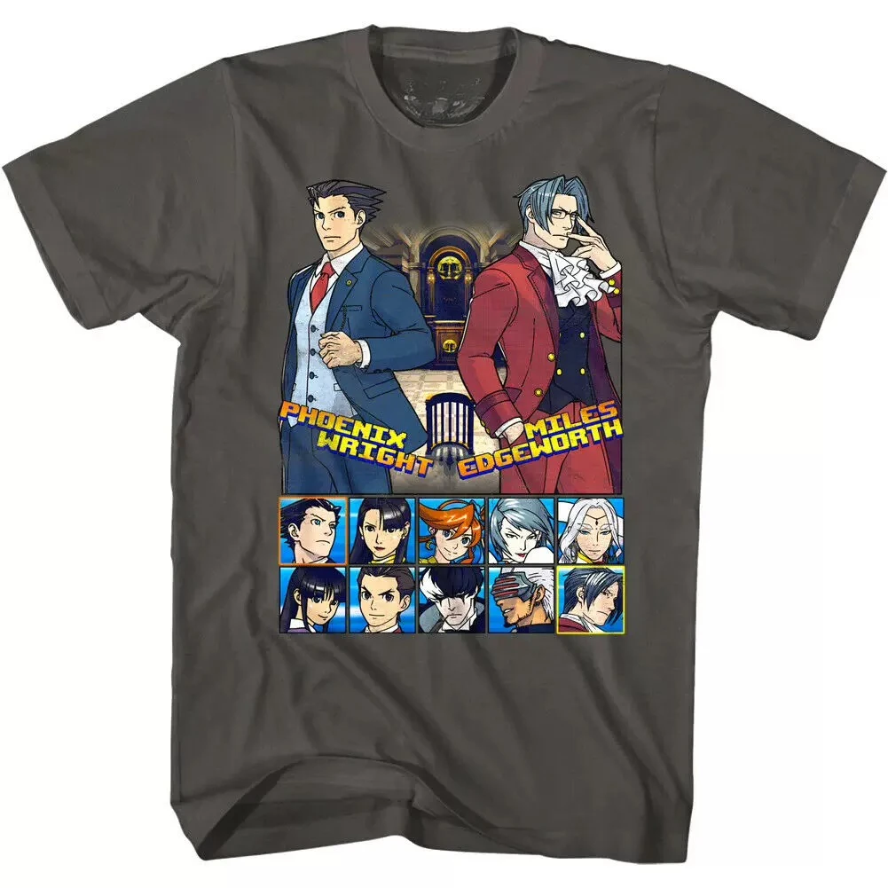 Ace Attorney – „Halt die Einwände“ – Grafik-T-Shirt, Baumwolle, für Herren und Damen, Streetwear-T-Shirt. – Detail 6