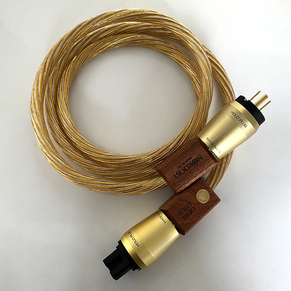 Hi-End Nordost Odin2 Gold Power Cable 8N OCC Audiophile Amplifier C15/C19 20A Power Cord Audio EU Schuko Version Power Wire Line