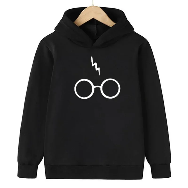 

Модные повседневные детские толстовки с капюшоном Harrys Potters, весенне-осенний детский топ с капюшоном, забавный милый пуловер с капюшоном для мальчиков и девочек