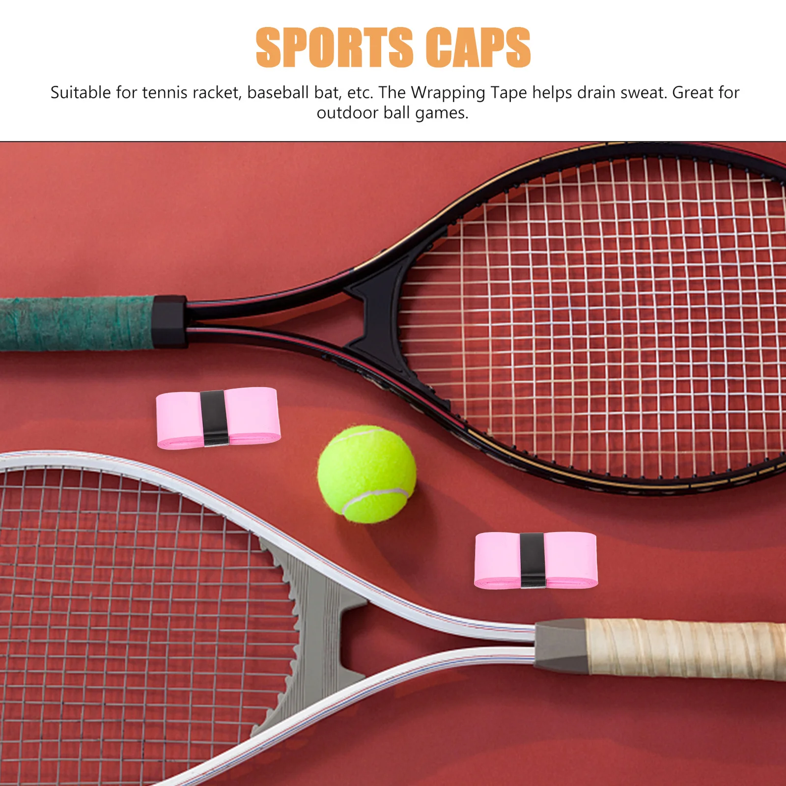 1 زوج المضادة للانزلاق مضرب شريط لحام Pu لمط العصابة ل تنس الريشة الصيد رود مقبض التفاف إكسسوارات رياضية