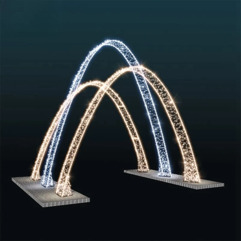 Arched Light Emitting Diode Pattern Light Decoration Christmas Outdoor Love Arched Mall Garden Square