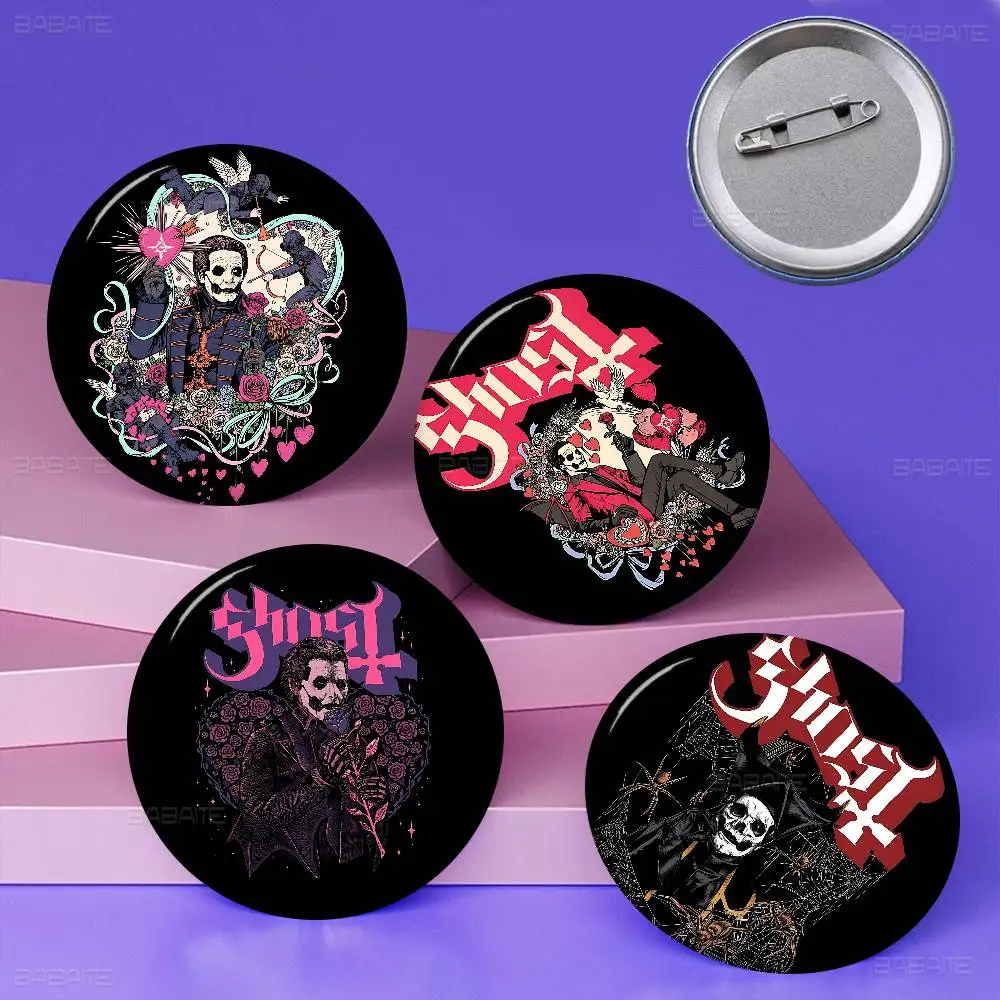 Rock G-Ghosts Band Classic Music 58mm Animals Funny Brooches Badge Backpack Clothes Gift Accessory