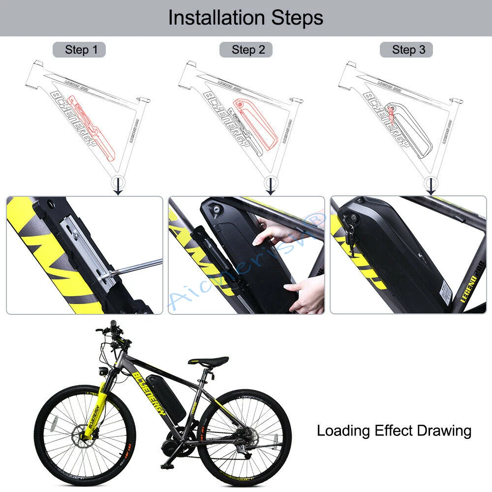 48V Hailong 18650 Electric Bicycle Battery Cells Pack 52V 60V 72V 25AH 35A 17A 750W 1000W 1500W Powerful Lithium Batteries