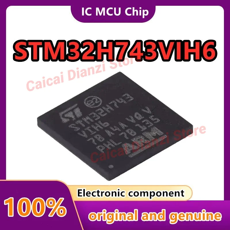 

STM32H743VIH6 посылка 32-bit Arm 480MHz Mcu до 2 Мб флэш-памяти, до 1 Мб ОЗУ, 46com и аналоговый интерфейс