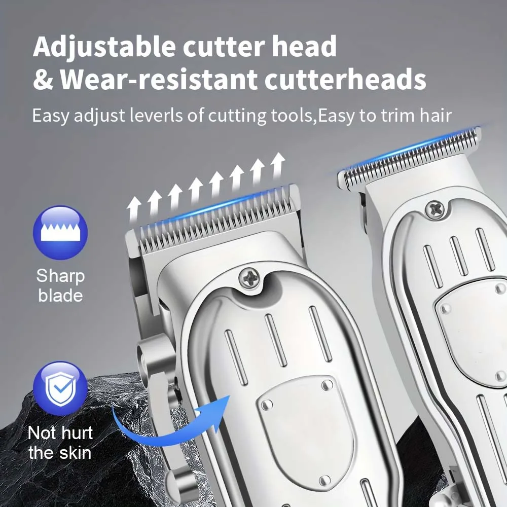 3 in1/1pc Hair Cutting Grooming Kit Professional Hair Clippers and Shaver Set Cordless Beard Trimming for Men image 5