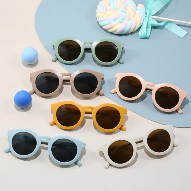 New Baby Sunscreen Glasses, Children's Sun Glasses 1-8 Year Old Baby Decorative Sunglasses Children's Glasses