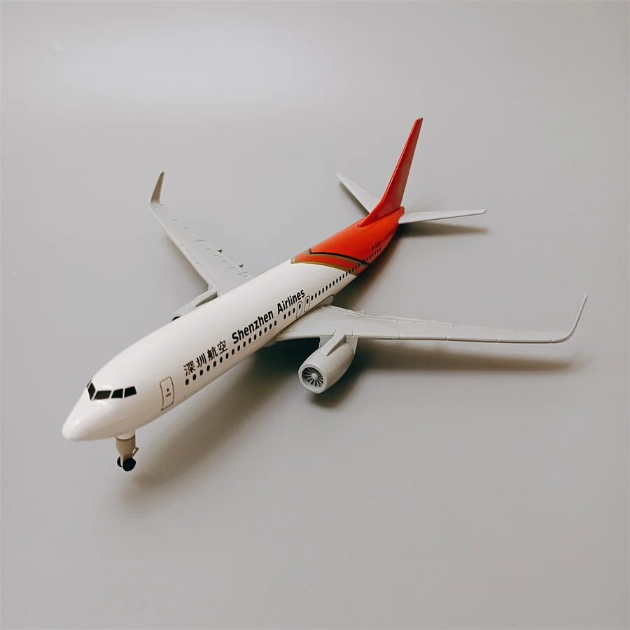 20cm Alloy Metal Air China ShenZhen Airlines Boeing 737 B737 Airways Diecast Airplane Model Plane Model Aircraft w Landing Gears