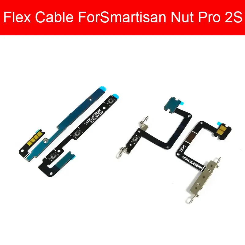 Volume & Power Flex Cable For Smartisan Nut Pro 2S Switch On/off Power Control Audio Down Up Photo Shortcut Flex Ribbon Repair