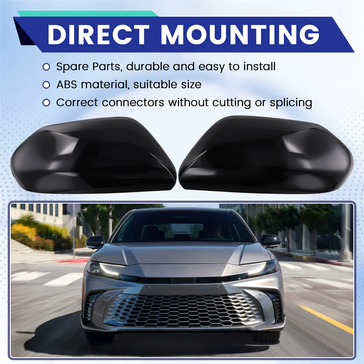 

TrendingCar Rearview Mirror Cover Door Mirror Shell for 2018-2024 Side Rear View Mirror Cover