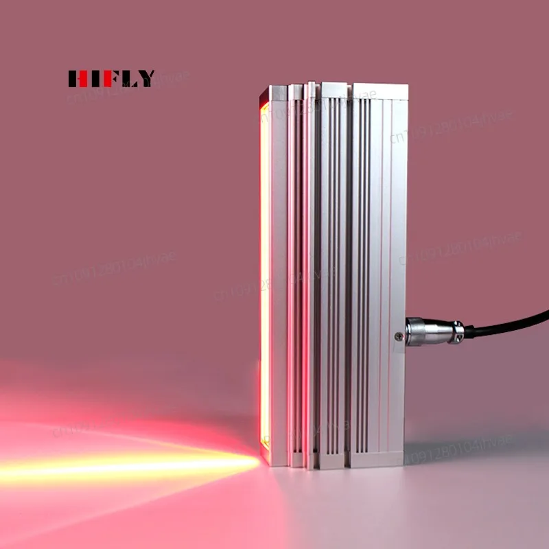 المهنية LED آلة الرؤية الخفيفة الترا عالية الطاقة 300*22 مللي متر RGB خط مسح الضوء لسرعة عالية على خط الإضاءة تيار مستمر الطاقة