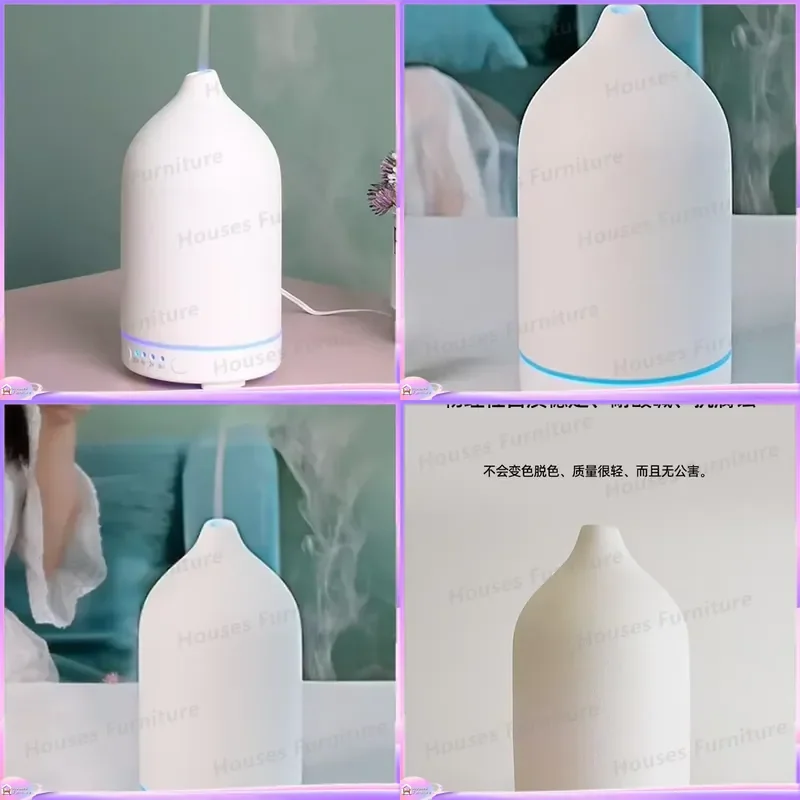 230 Ultrasonic Aromatherapy Diffuser Essential Oil Humidifier Plug in Desktop Air Purifier Mist Maker with LED Light Timer