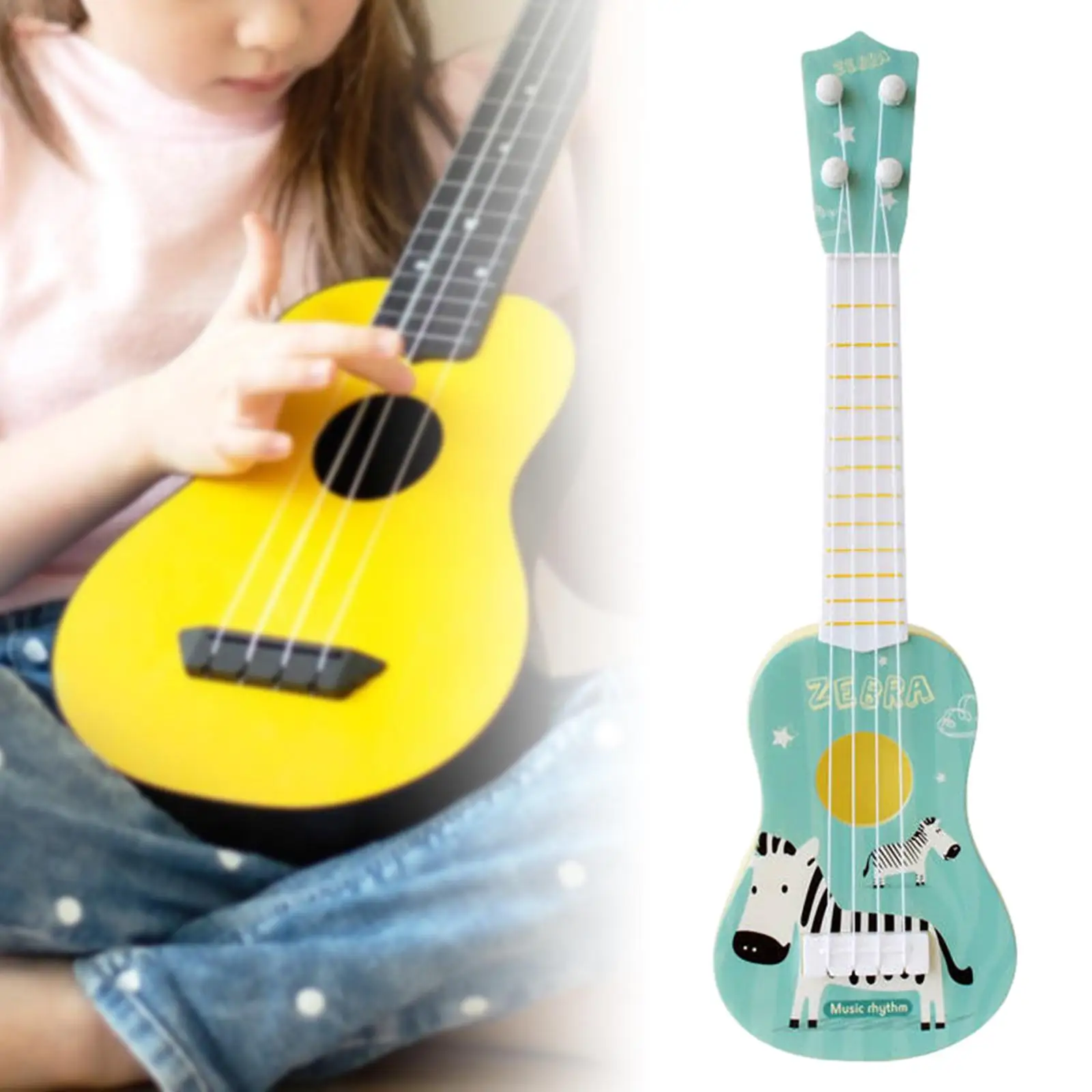 Kinderspielzeug Ukulele Frühes Lernen Gitarre Musikspielzeug Musikinstrument für Jungen