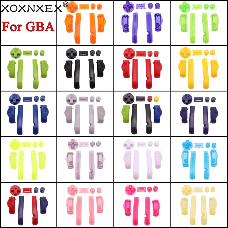 Xoxnxex 1 Set Plastic For Gba Buttons A B L R Button D-Pad For Game Boy Advance