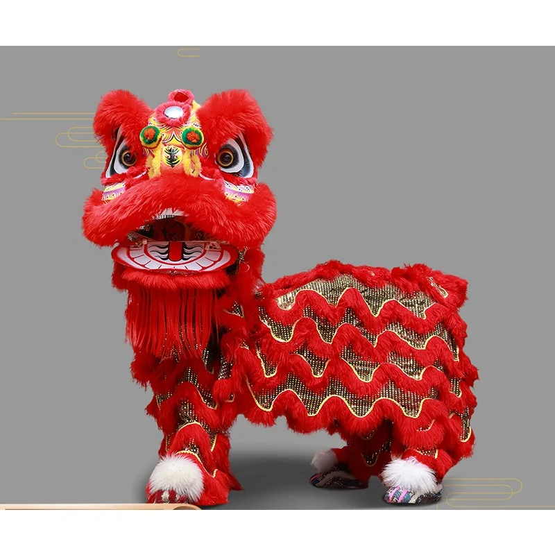 Buddha Costume Crane Costume Lion Dance Prop Bamboo Weaving Wool Lion Adult Number Three