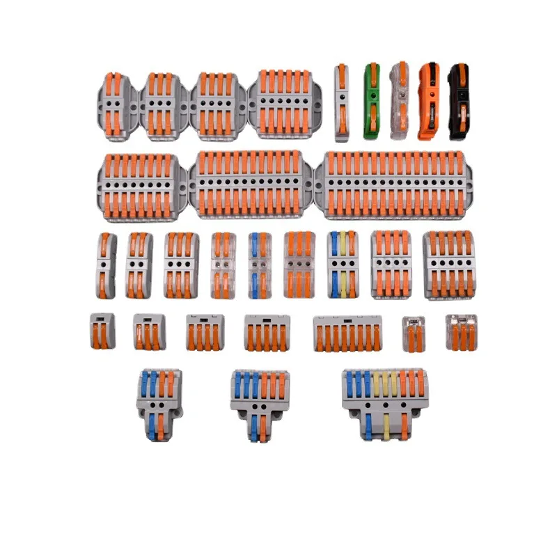 

4 square quick connector, convenient for two-in and two-out push terminals