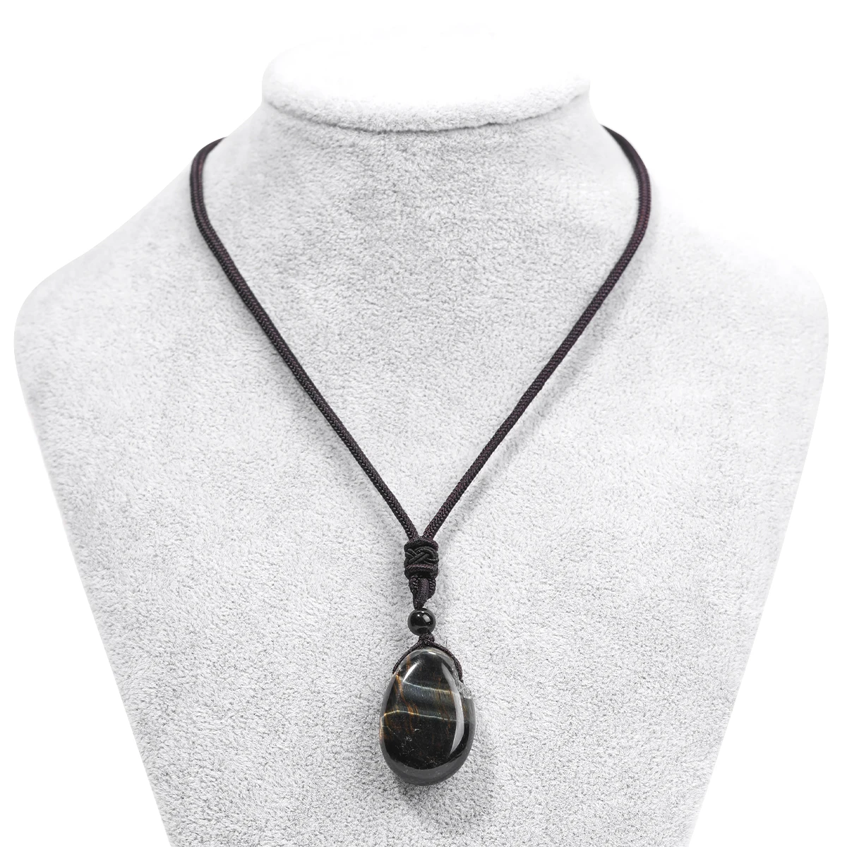 Natürliche Edelstein-Halskettenanhänger aus Amethyst, Rosenquarz und Klarquarz für Männer und Frauen, Gesundheits- und Wohlstands-Schmuck – Detail 5