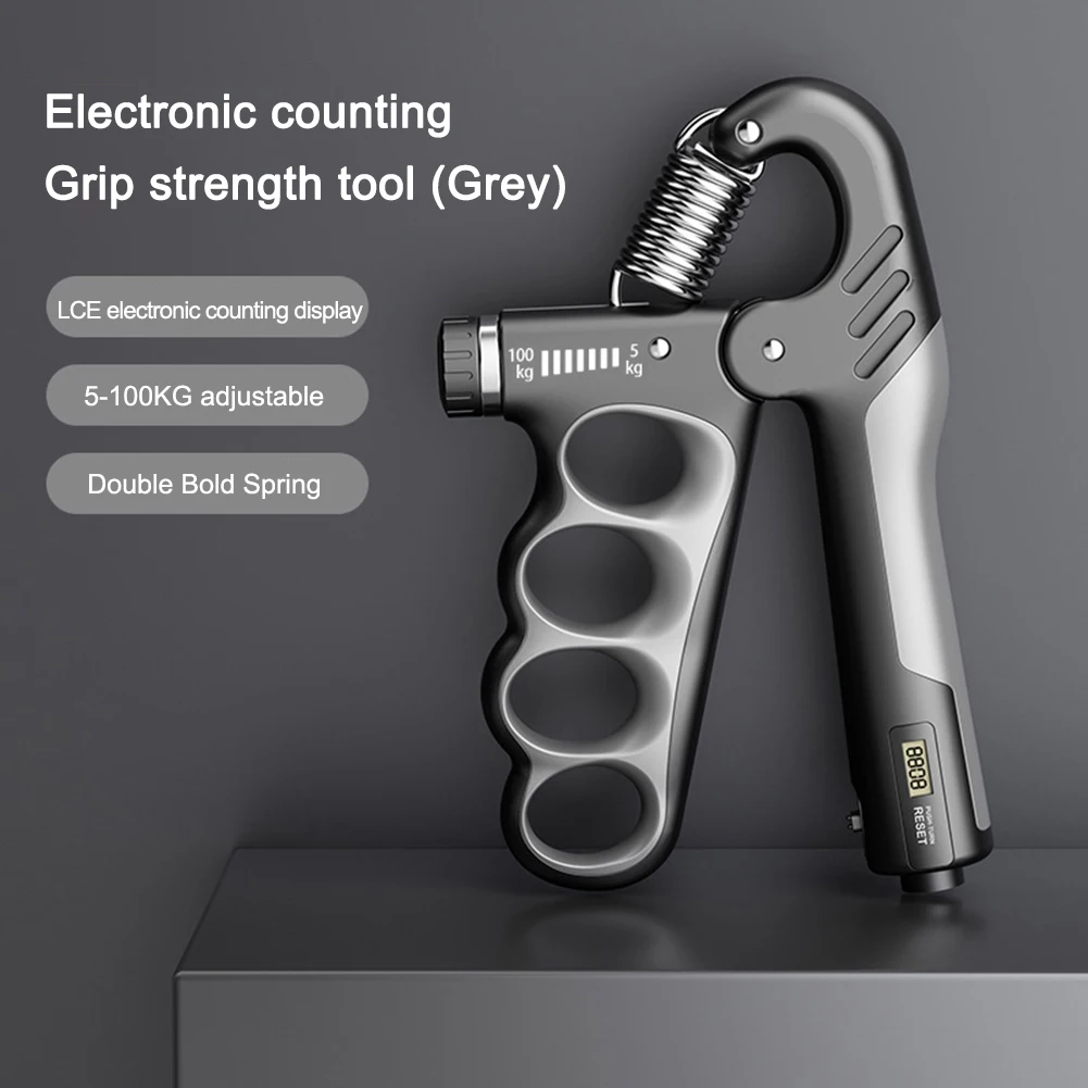 5-100 KG Grip Strength Trainer Non-Slip Gripper Adjustable Resistance for Musicians Athletes Hand Injury Recovery