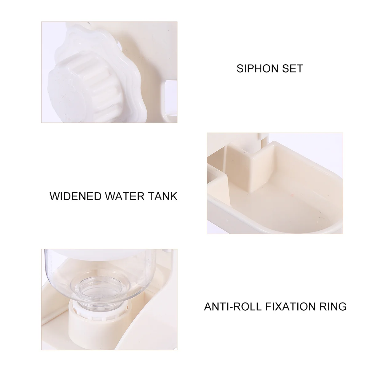 

1Pcs Pet Water Feeder 350ml White Automatic Drinking Bottle Cage Use Leak Proof Water Dispensers