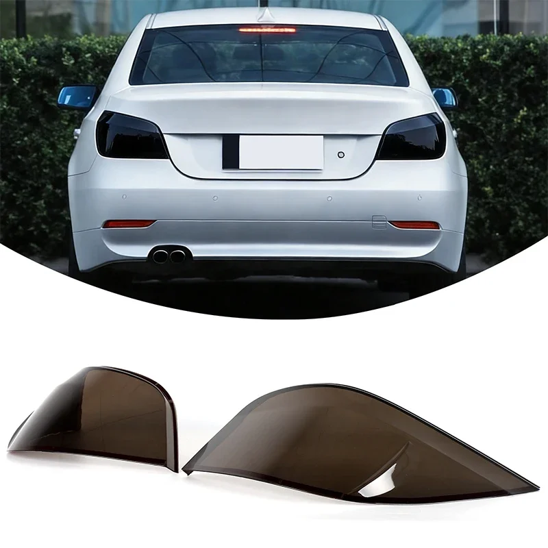 ABS Black For BMW 5 Series E60 M5 2004-2010 Car Tail Light Cover Indicator Reversing Light Cover Automotive Exterior Accessories
