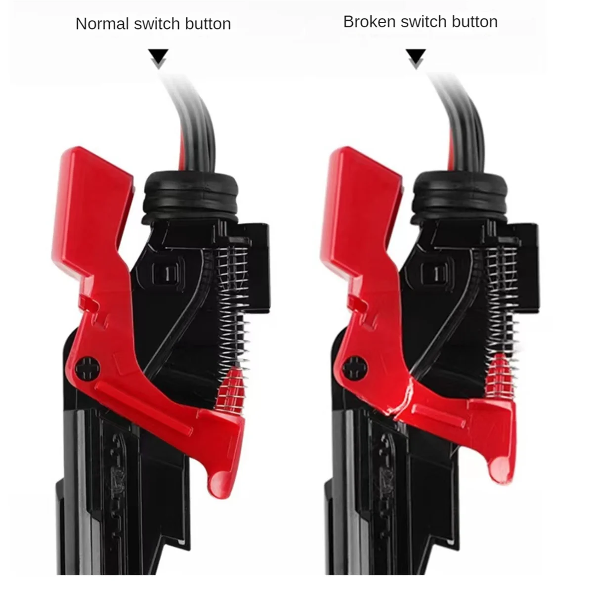 Ersatz des Auslöse schalters für Dyson v10 v11 sv12 sv14 Staubsauger abs rot Schalter knopf Ersatzteile