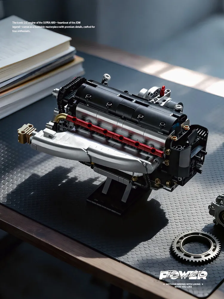 

Engine engine series 2JZ-GTE assembled building toy model 8814