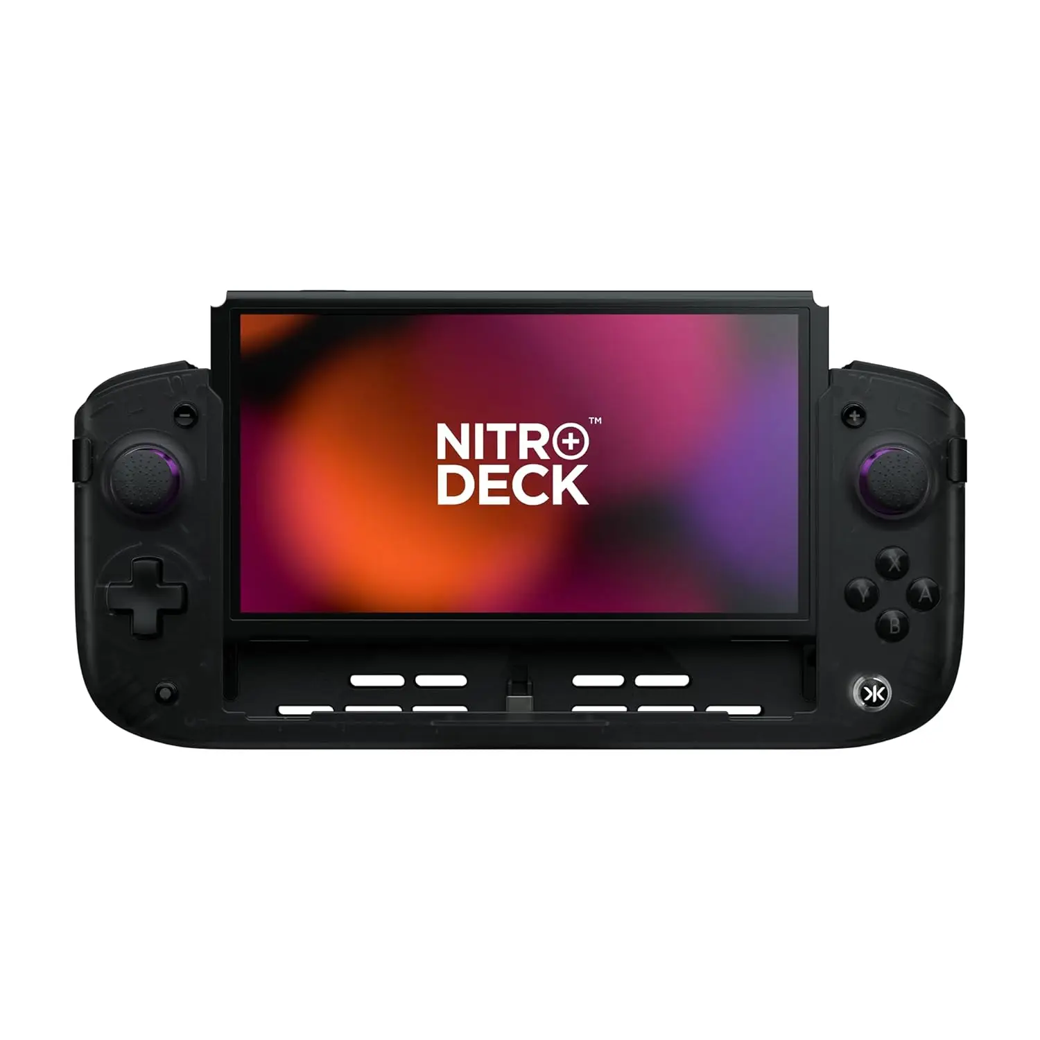 Nintendo Switch & OLED Pro Controller with TV Dock, Programmable Buttons, Clear Black Edition