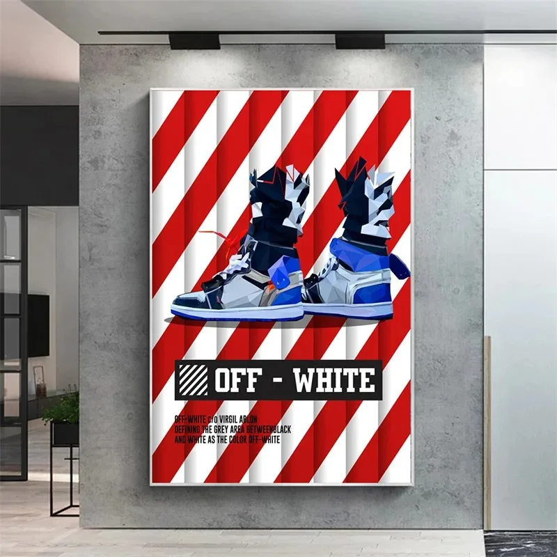 Sneaker Canvas On Poster Art Wall Painting And Sneaker Fashion For The Boy's Room Decorative Canvas Paintings ﻿