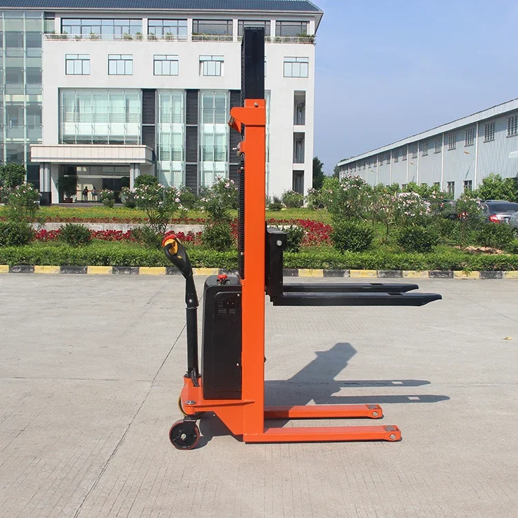 NIULI Full automatic electric powered fork stacker 1.5ton 3meter electric pallet stacker truck