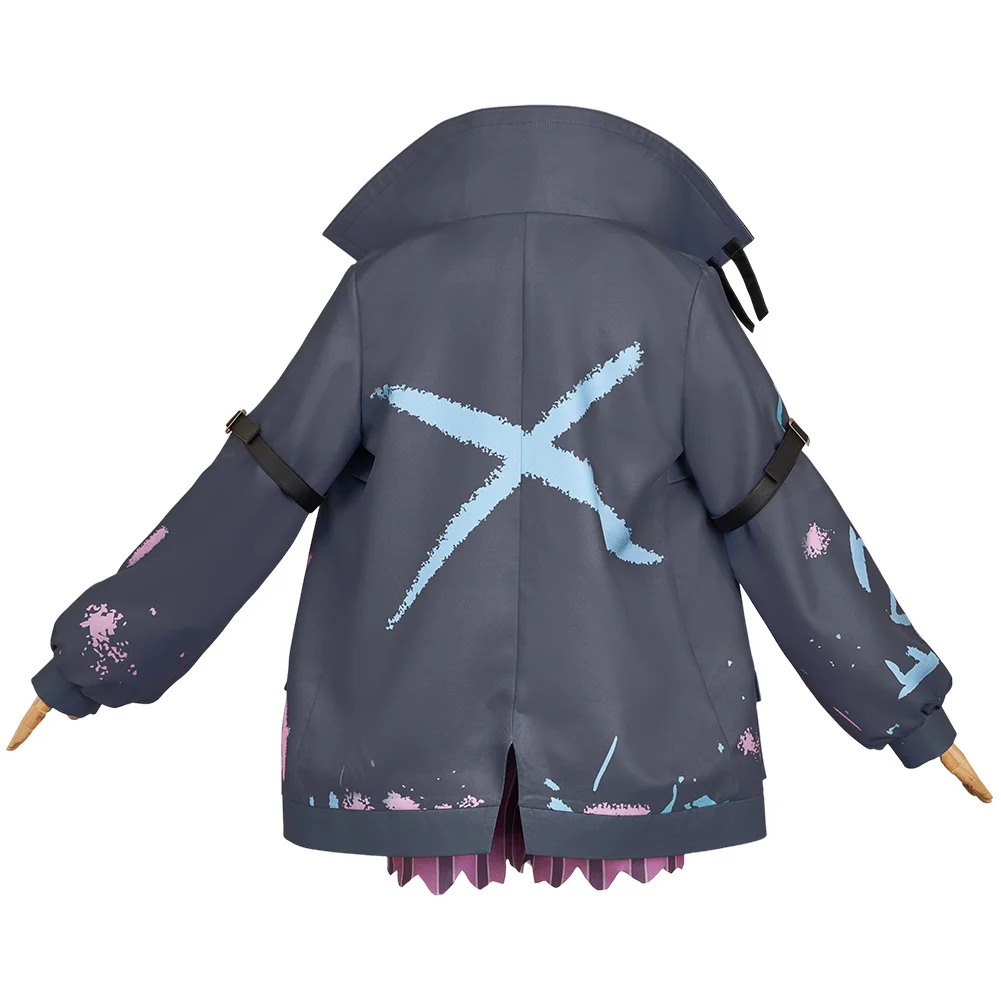 Arcane Jinx Cosplay Girls Coats Hats Game LOL Costume Diguise Jackets Headwear Outfits for Female Women Halloween Carnival Suit