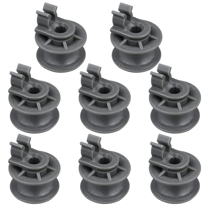 8Pcs 4581DD3002A Dishwasher Upper Rack Wheels,Dishrack Roller And Axle Assembly Replacement Accessories For LG