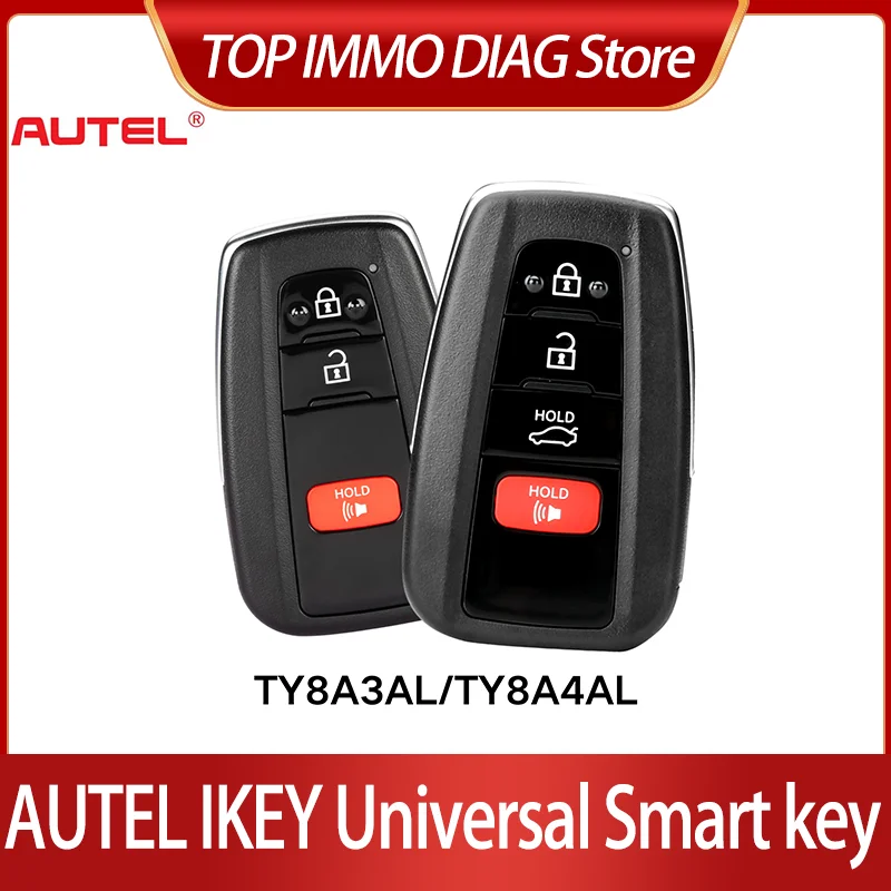 AUTEL IKEY TY 8A IKEY TY8A3AL TY8A3BL TY8A4AL 8A 4D IKEY TY003AL TY004AL TY003BL Universal Smart Key KM100 IM508 IM608 XP400Pro
