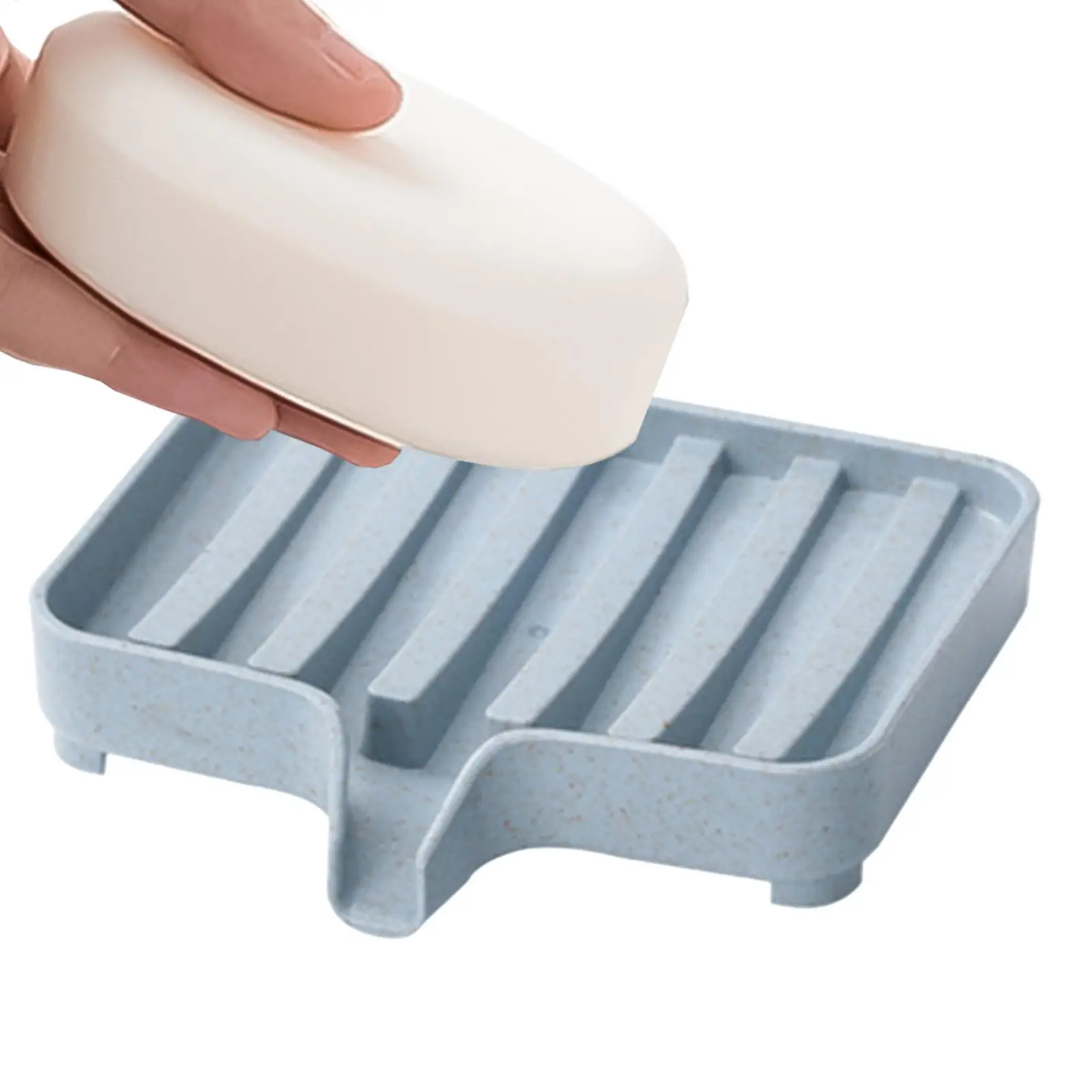 Bathroom Soap Dish with Drain Hole Multipurpose Shower Soap Tray Space-saving Soap Storage Box Waterproof Durable Holder view 3