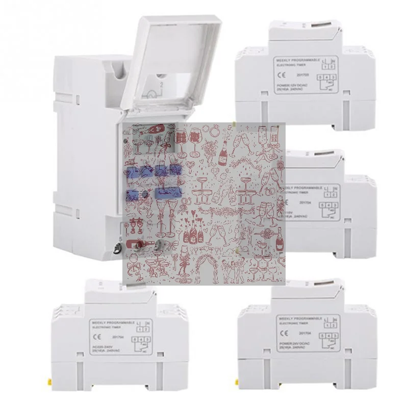 THC15A Electronic Digital Timer Switch Relay Control 220V 12V 24V 110V