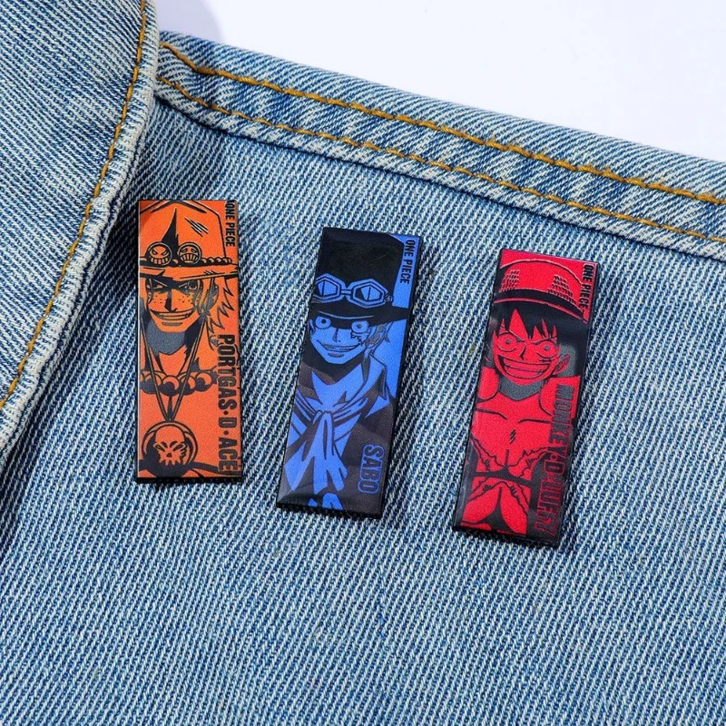 One Piece Monkey D. Luffy Persönlichkeit Kreative Metallabzeichen Herrenmode Schicke Dekorative Brosche Feiertagsgeschenk Großhandel – Detail 2