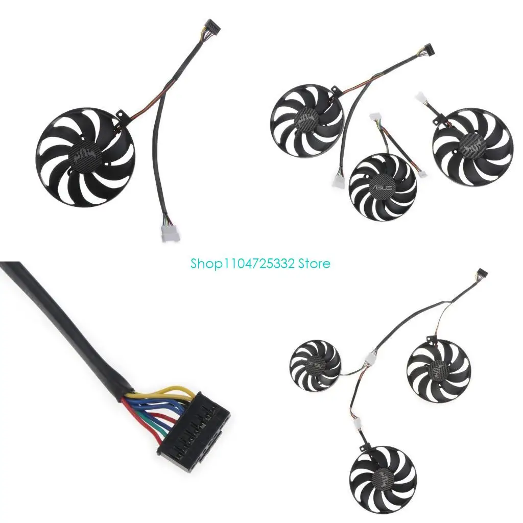 

P5EA 12V 4PIN видеокарта Охлаждение VGA FAN для RADEON RX 5700 XT 8GB TUF EVO