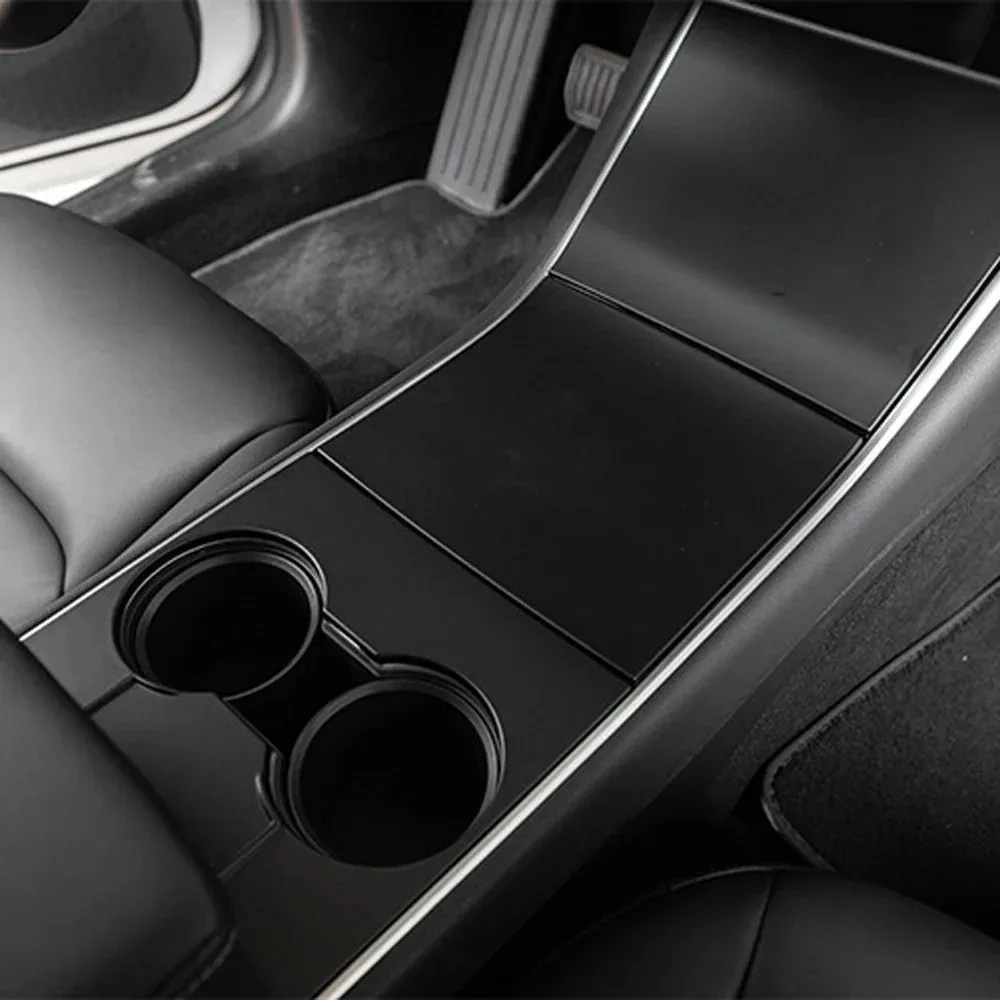 Consola central de coche pegatina cubierta envolvente decoración Interior envoltura Panel de Control Central parche protector para Tesla Model3