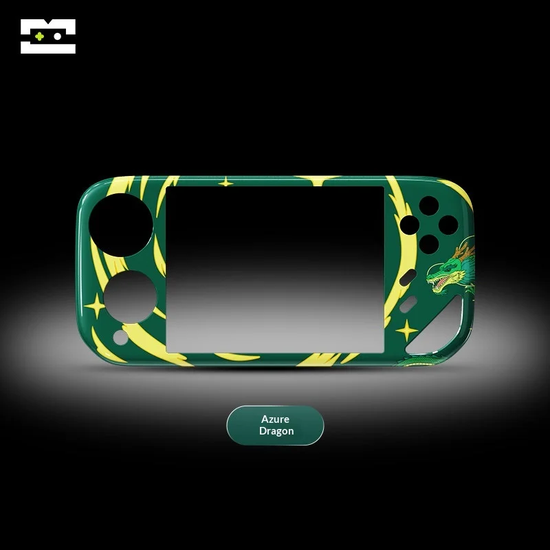 New MINILOONG Replacement Front Cover Magnetic Modular Case For Pocket 1 Game Console Diy Personalized Green Dragon Accessory
