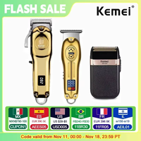 Kemei Electric Hair Clippers KM-2628 KM-678 KM-2024 Professional Beard Clipper Rechargeable Men's Shaver Hair Trimmer Kit Kemei