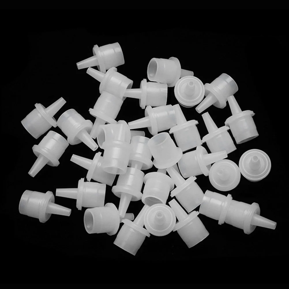 100pcs Lash Glue Bottle Stoppers Plastic Cap Replacement Nozzle Sealing Tunnel for Eyelash Extension Glue Dispenser