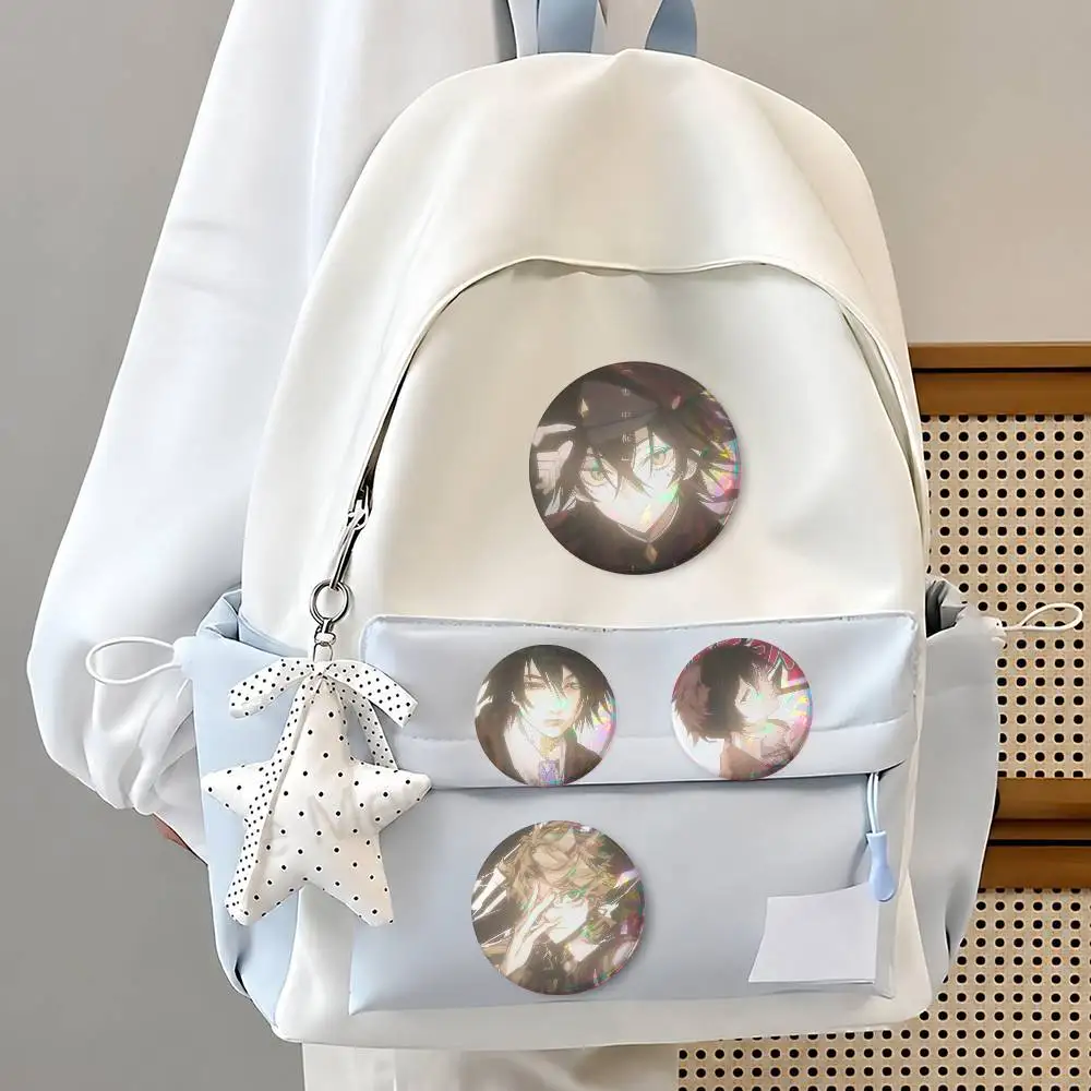 Bungo Stray Dogs Fashion Button Badge Pin Set Cool Anime Game Cartoon Music Design Brooch For Backpack Clothes