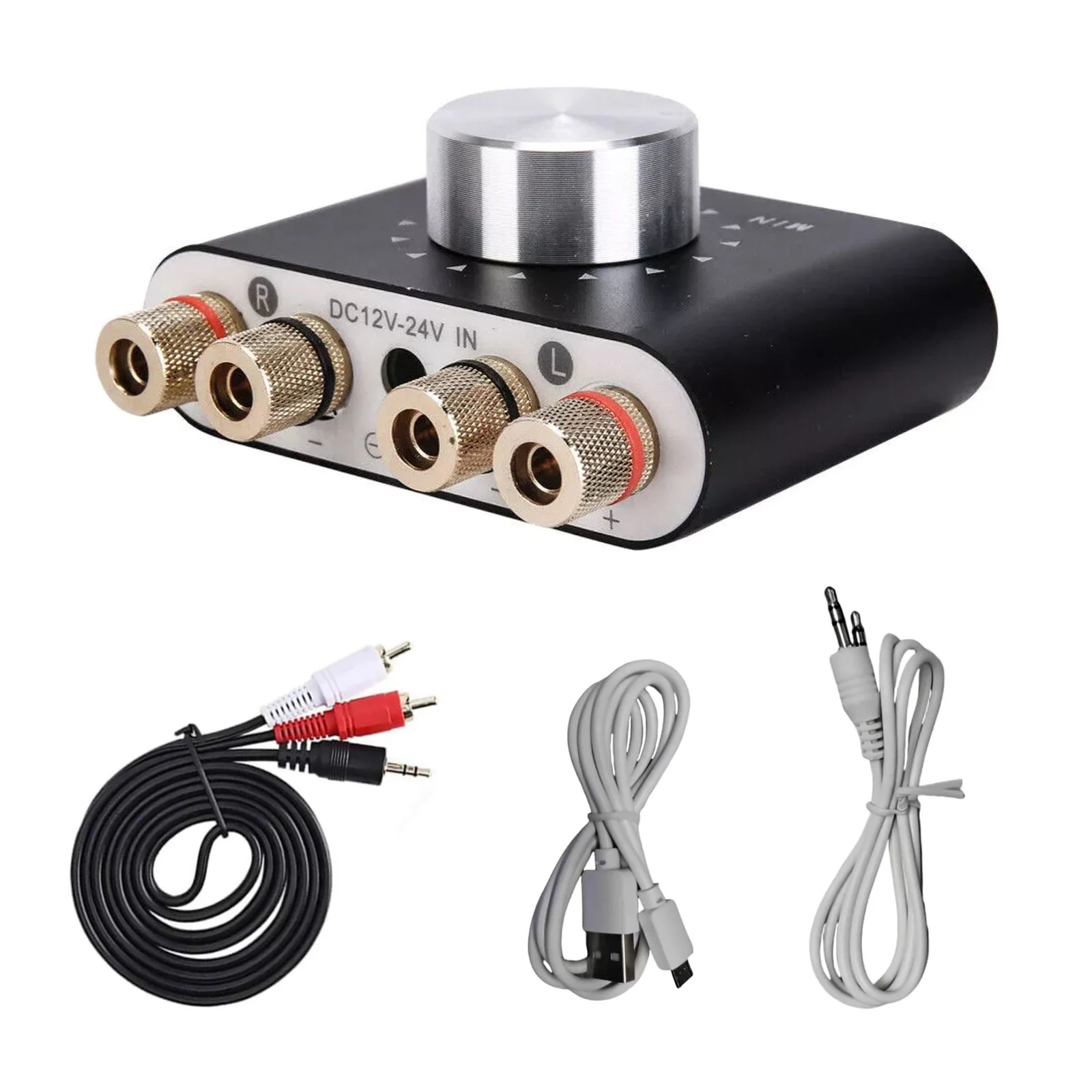 Mini Bluetooth 5.0 Digital Power Amplifier HiFi Stereo Audio 50W+50W Car Home