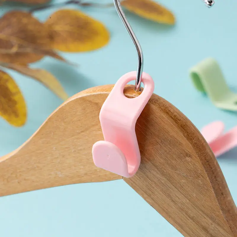 50pcs Clothes Hanger Connector Hooks Cascading Hooks Bedroom Closets Space Saving Connection Hooks Clothes Wardrobe Coat