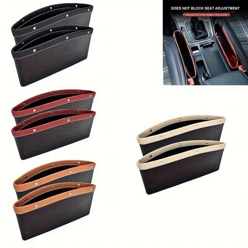 

1/2PCS Multifunctional gap storageboxCar seatclip storage box Clutch storage box Car supplies Car built-in items bag storage box