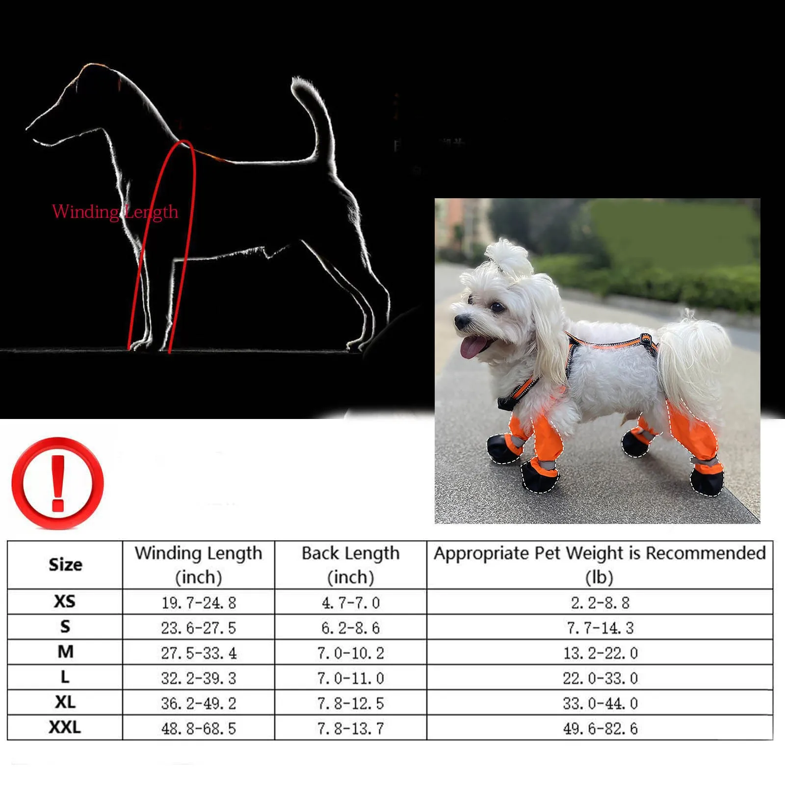 Pet Dog Boot Leggings Suspender Non-Slip Waterproof Leggings For Paw Protection Dirty-Proof Dog Outdoor Walking Supplies