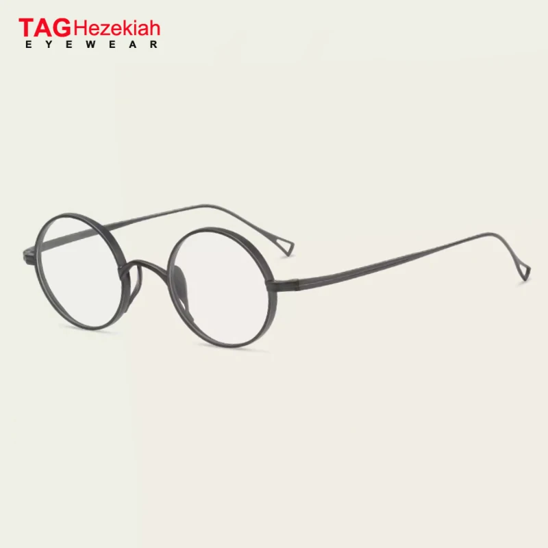 

Glasses Frames Men KMN99 Korean round Eyeglass Titanium Retro Women Eyeglasses Frames Eyewear Business Design Spectacles Frame
