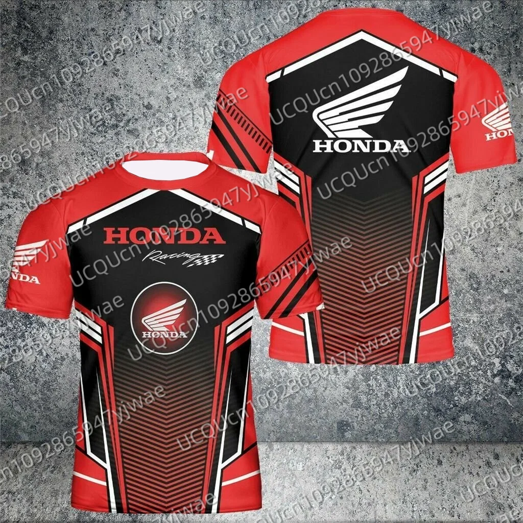 

New Off-Road Motorcycle Riding T-Shirt Fast Drying Breathable Short Sleeve Sport For Men And Women Honda Riding T-shirt Tops