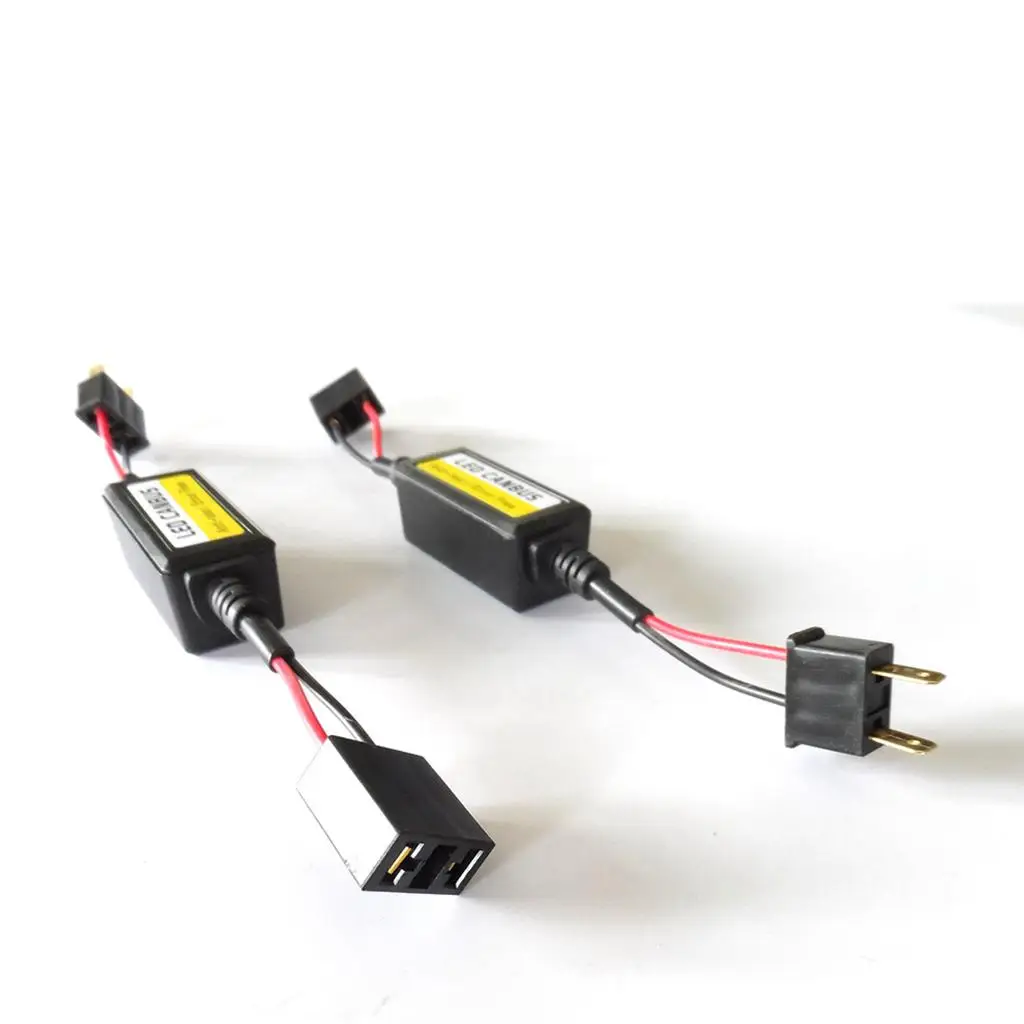Resistor Headlight Decoder H11 Error Canceller Module for Automotive LED Bulb Upgrade and Headlight Restoration