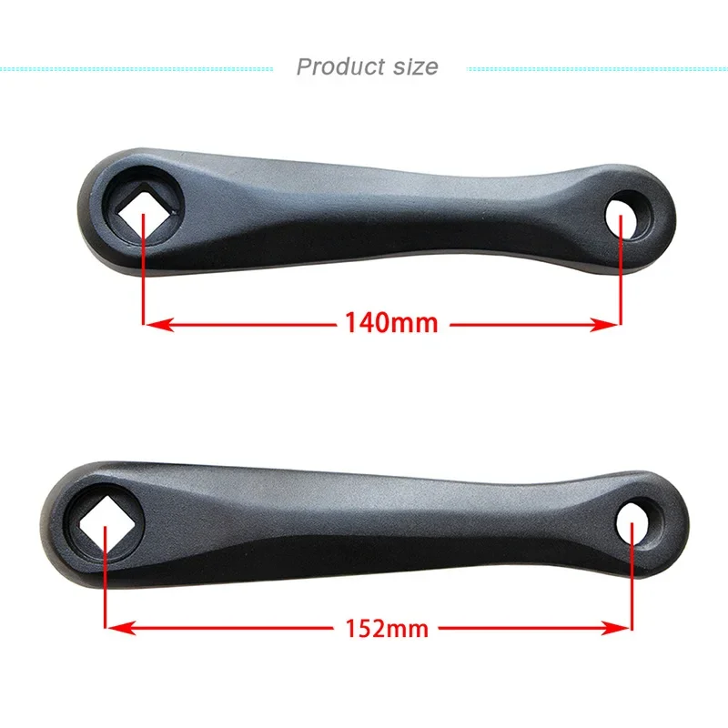

New Children Kids Bicycle Crankset Square Hole Crank Aluminum Alloy 140mm 152mm Left Crank Arm Repair Bike Parts