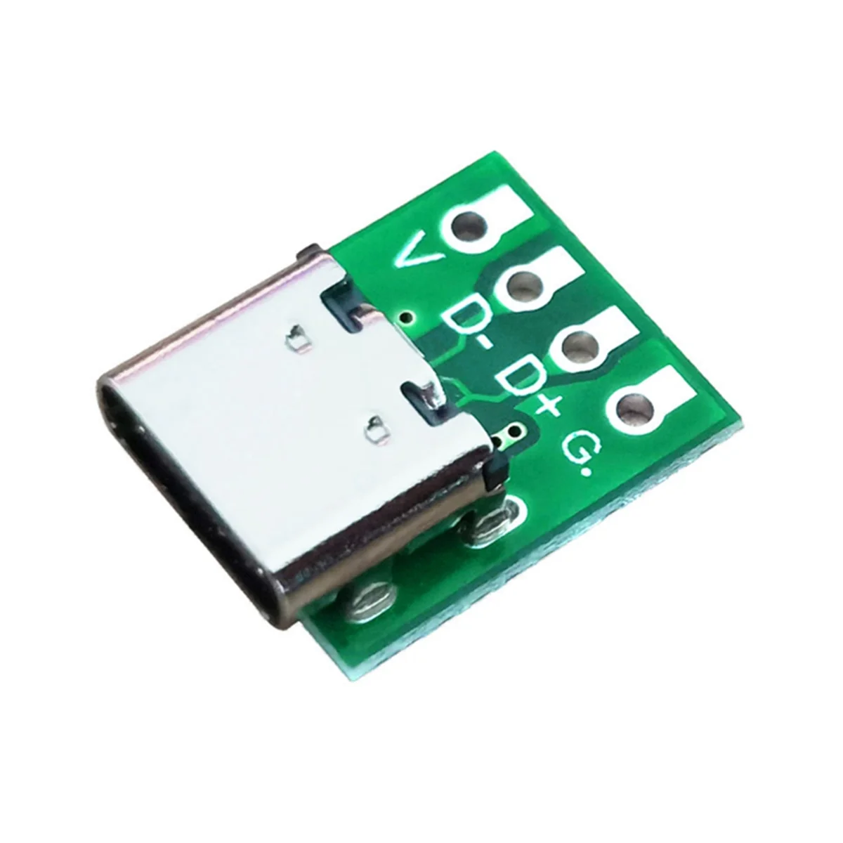 USB Tipo C Breakout Board com PCB Converter Board, Conector Fêmea, Data Line Wire Cable Transfer, 10 Pcs